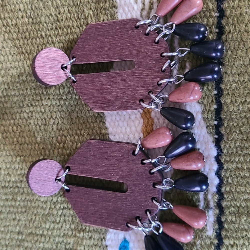 Wooden earrings